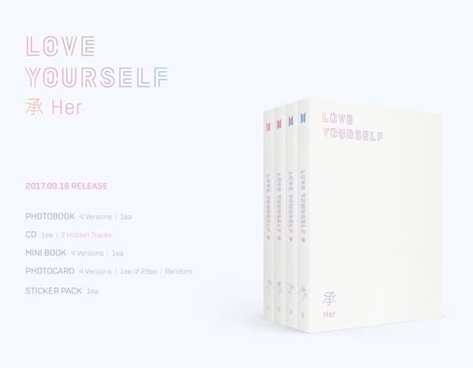 BTS - 5TH MINI ALBUM LOVE YOURSELF HER, [O Version] - Nail Gallerys