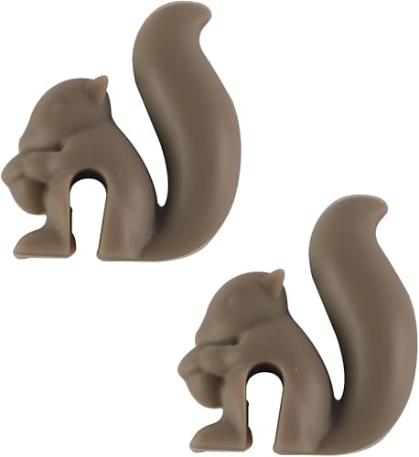 Laroal Lot de 10 Porte-sachets de thé en Silicone pour Tasses, Porte-sachets de thé en Forme d'écureuil, Porte-sachets de thé, Porte-Clip étanche - Nail Gallerys