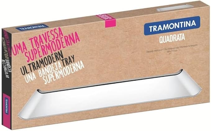 Tramontina - Plateau de service Buena 38x17cm. Inox - Nail Gallerys