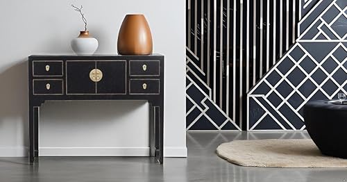 Fine Asianliving Console Chinoise Table d'appoint Chinoise Table Meubles Chinois Chinois Mobilier Oriental Armoire Orientale Asiatique Mandarin Pekin Meubles 100x26x80 - Nail Gallerys