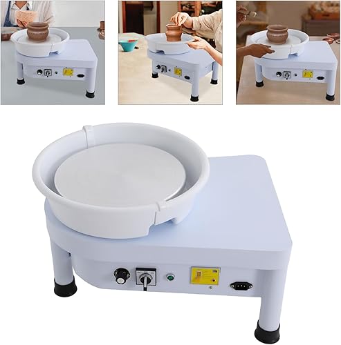 SAUADY Machine à poterie électrique professionnelle - Rondelle de poterie électrique - Machine en céramique pour les ateliers de poterie, les magasins de bricolage - 54 x 41 x 27,5 cm - Nail Gallerys