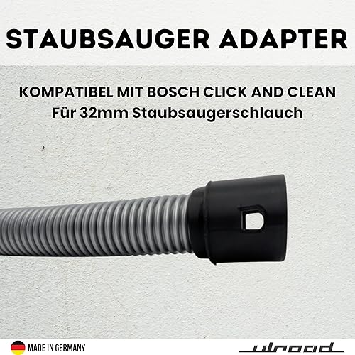 ULROAD Compatible avec Bosch Click and Clean FEMALE - Adaptateur pour tuyau d'aspirateur C35 vers tuyau d'aspirateur de 32 mm - Pour rallonge de tuyau d'aspiration eau et poussière - Nail Gallerys