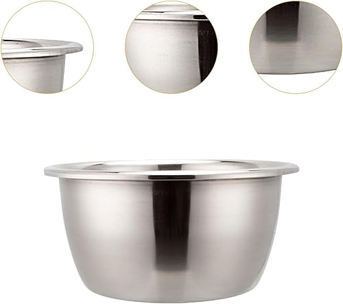 Milageto Bassin en Acier Inoxydable pour Vaisselle, épaississement, Cuisson, Lavage, Grand Bol de mélange, Bols de préparation de Cuisine pour légumes, pâtes, 40CM - Nail Gallerys