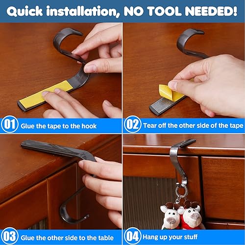 Titulaire de Bas de Noël en Métal Cintres de Bas de Manteau Guirlande de Cheminée Poignées de Manteau Set (4 Pèces, Couleur Bronze) - Nail Gallerys