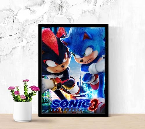 Postercinema Sonic The Hedgehog 3 - 30 x 40 cm - Nail Gallerys