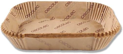 Cecotec 150 papiers pour friteuse à air Cecofry BigBucket Paper Pack Accessories. Cuisine pratique et polyvalente, 100% naturel, résistant jusqu'à 230 ℃, nettoyage facile, compatible 9-11L. - Nail Gallerys