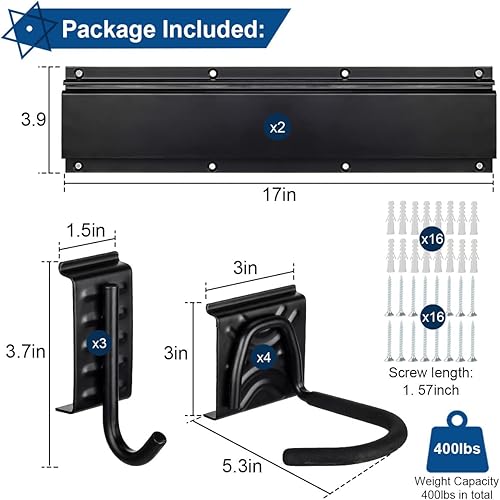 Support mural pour vélos et casque, 4 ou 6 versions de vélos,Support intérieur réglable pour le garage ou la maison, Support vertical pour vélos, Support pour vélos de route ou de montagne - Nail Gallerys