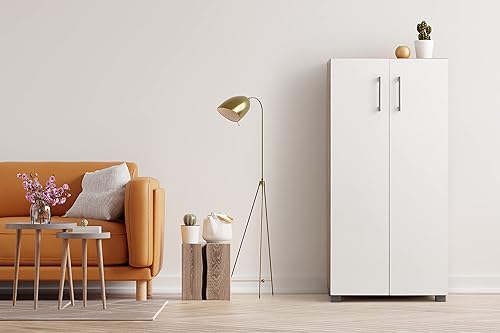 MyosHome - Meuble à Chaussures en chêne 60 x 32 x 124 cm. Sileno - Nail Gallerys