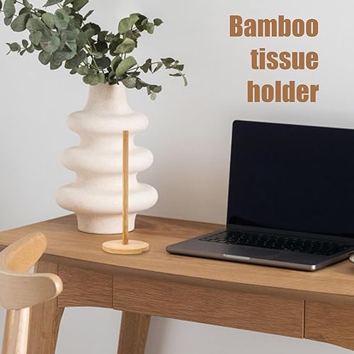 Porte Serviette Papier en Bois, Porte Rouleau De Papier Essuie, Support pour Papiers Essuie-Tout, Portes Serviettes De Anti-Skid Base pour Maison - Nail Gallerys