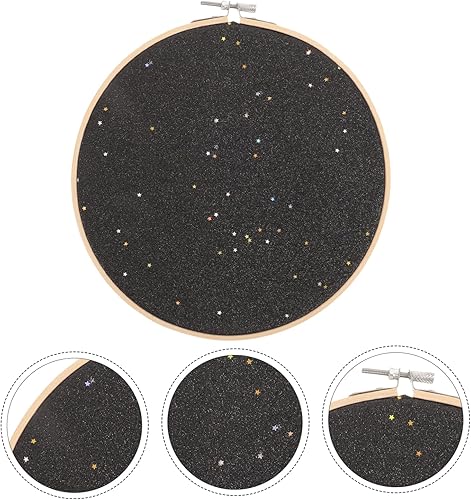 Alipis Bannière À Suspendre À Paillettes Pour Broche Présentoir Mural Rond Support Pour Broche À Broder Support Pour Objets De Collection Décoration De Fête Ou De Mariage - Nail Gallerys