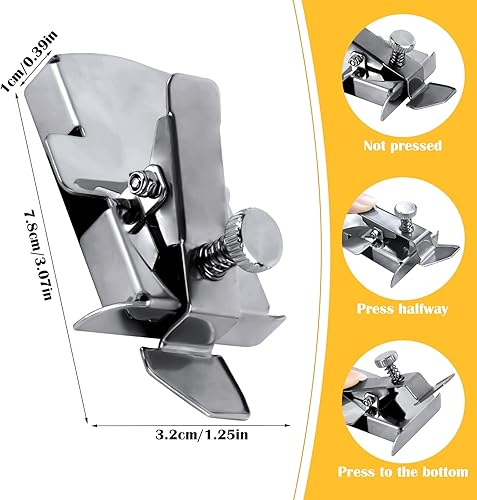 VFANDV Guide de Couture Magnétique, Accessoires de Couture pour Machine à Coudre Outil de Jauge de Fixation Multifonctionnel Guides en Acier Inoxydable Pieds Presse Outils Machines - Nail Gallerys