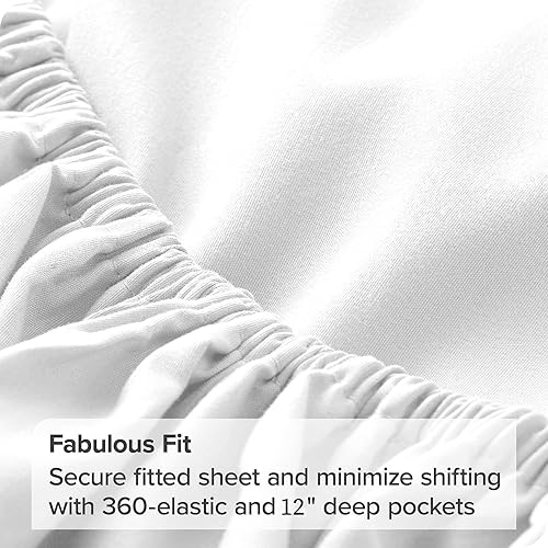 Drap Housse 180x200 CrâNe Drap-Housse BâTon Drap Plat pour Lit avec Grand Bonnet de 30 cm Draps Housse Microfibre et 2 Taies d'oreillers, pour Matelas éPais - Nail Gallerys