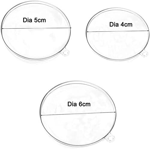 Povxlum 30 Pièces en Plastique Boule Creuse Noël Décoration Ciel Fenêtre Transparente Boîte d'Emballage de Bonbons - Nail Gallerys