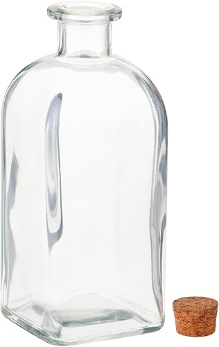 Acan Tradineur Lot de 2 bouteilles en verre résistant avec bouchon en liège 1 l - Nail Gallerys