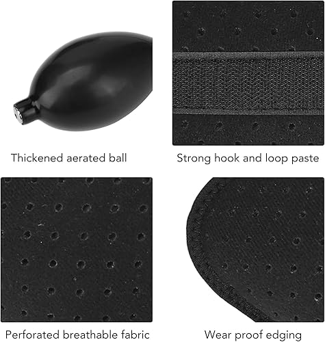 SPYMINNPOO Oreiller Gonflable, Type de Presse Manuelle Support Lombaire Réglable Coussin Bas du Dos pour Voiture Voyage Bureau Noir - Nail Gallerys