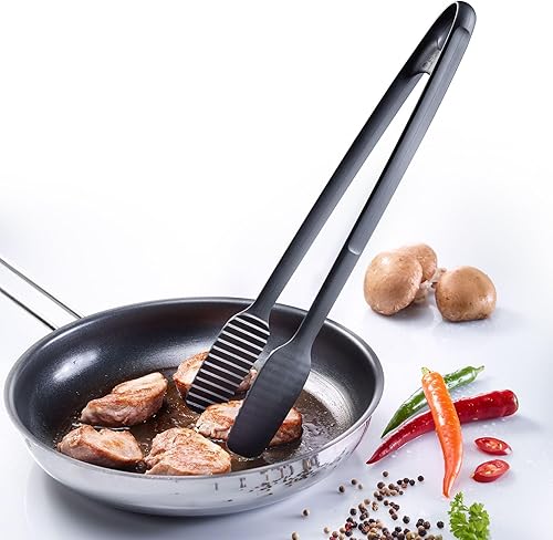 Westmark 2 Pinces à Rôtir et à Servir - 2 Pinces à Gril Pratiques pour Retourner la Viande, le Poisson et les Légumes, Plastique, Longueur 33, 2 cm Chacune - Noir, 286922E3 - Nail Gallerys