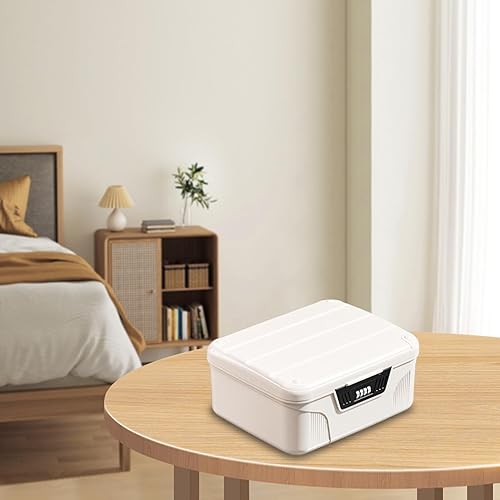 Perwteriy Boîte de verrouillage de médecine Boîte stockage verrouillable à haute capacité Stockage verrouillable avec partition ＆ CODE CODE LOCK FRIGE POUR LES DOCUMENTS MÉDECIN - Nail Gallerys