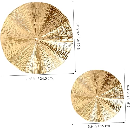 Gadpiparty Décoration Murale Ronde en Métal Robuste pour Le Salon - Nail Gallerys