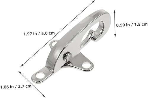 Homoyoyo 4 Paires Boucle de ceinture boucles de ceinture de à main boucle de à boucles pour l'artisanat Mini boucle de rupture Alliage de zinc Silver - Nail Gallerys