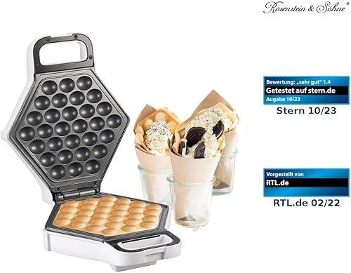 Gaufrier rotatif 180° - 1000 W [Rosenstein & Söhne] - Nail Gallerys