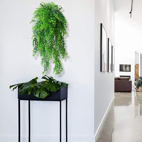 2 pièces Plantes Artificielles de Vignes Suspendues, Guirlande de Lierre Artificiel Longue Verte Artificielles Retombantes Plantes de Vigne pour Intérieur ou Extérieur, Décoration Murale de Maison - Nail Gallerys