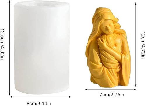 Moule en Silicone pour Bougie, Mère Câlin Enfant Moule pour La Fabrication D'artisanat, Moule Madonna, Moule en Résine Bébé Jésus, Moule Figurine pour Bougie Parfumée, Artisanat en Résine, Gâteau - Nail Gallerys