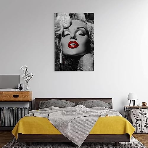 BAIYOUS Poster de Marilyn Monroe - Art mural tendance - Décoration murale pour chambre à coucher - 30 x 45 cm - Sans cadre - Nail Gallerys