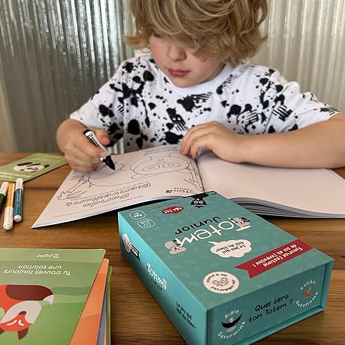 Totem the feel good game Bloc de coloriage pour enfants – Activité artistique amusante et éducative avec 60 totems uniques pour un état d'esprit positif, la confiance et l'estime de soi - Nail Gallerys