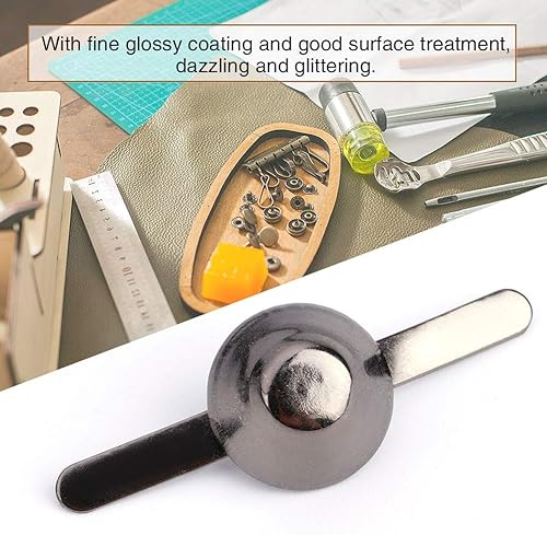 50pcs Rivets Goujon Clou, Rivets pour Cuir Sac à Main, Rivets Goujon Cône Pieds pour Décoration et Réparation d'Artisanat de Cuir (10mm-Black) - Nail Gallerys