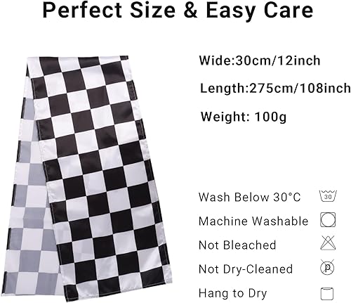 Chemin de table rectangulaire moderne à rayures noires et blanches pour maison, cuisine, café, restaurant, ferme, décoration de fête, 30 x 275 cm - Nail Gallerys