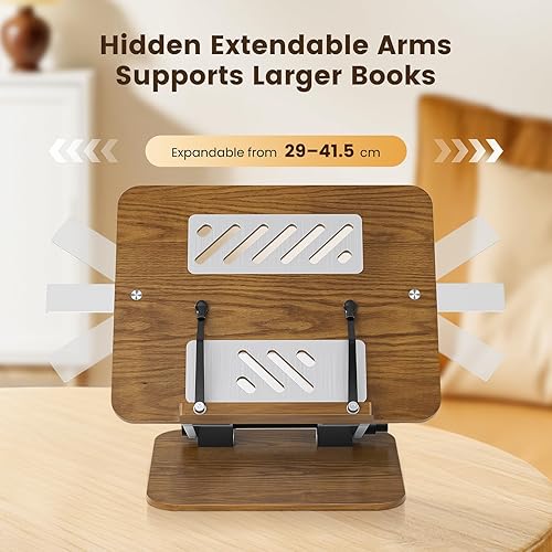 Pupitre pour livres, réglable en bois, support pliable, pupitre de lecture, support de livre - Nail Gallerys