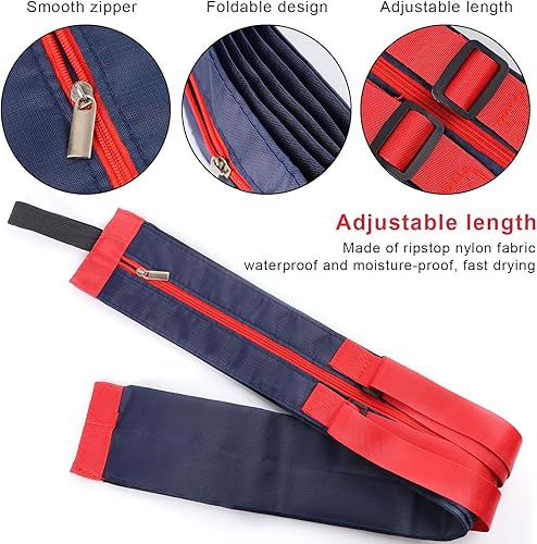 LERANXIN Sac Fourre Tout Nylon Pliable Sac Plage, Ajustable Tote Bag Fermeture Eclair, Convient pour les Achats Quotidiens, les Voyages en Bord de Mer, les Pique-Niques et le Camping - Nail Gallerys