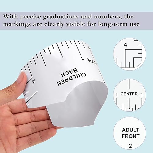 Lot de 8 règles d'alignement pour t-shirt, règle d'alignement DIY, règle de t-shirt, règle de pochoir, règle transparente, t-shirt instructions (français non garanti), col en V, pour adultes, jeunes - Nail Gallerys