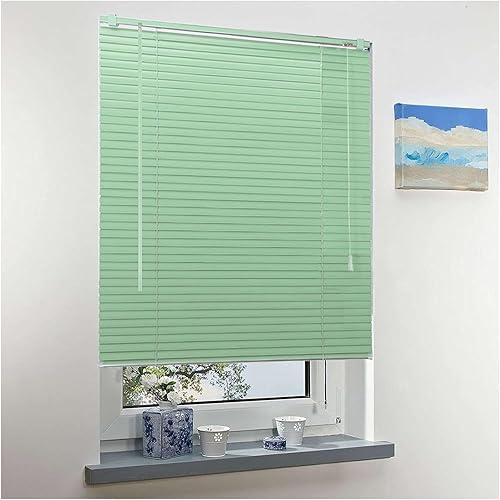 Stores vénitiens horizontaux en aluminium - Lamelles de 25 mm - Filtrage de la lumière - Pour fenêtres (l x H) : 85 x 175 cm - Nail Gallerys