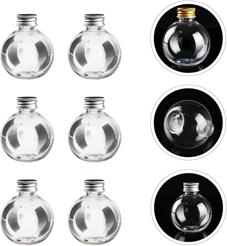 HEALLILY 25Pcs Ampoule Bouteilles D' Vides Plastique Bouteilles Transparentes Arbres de Noël Ornements Ampoule Forme Ornements pour La Fête à La Maison Décor de Mariage - Nail Gallerys