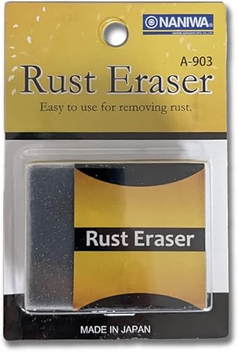 Sanelli Ambrogio, Naniwa Caoutchouc de rouille, idéal pour éliminer les traces d'oxydation des couteaux et des pierres aiguiseurs, fabriqué au Japon, couleur noire - Nail Gallerys