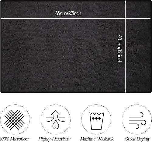 Lot de 26 serviettes de salon en microfibre pour séchage des cheveux, résistantes à l'eau de Javel, non pelucheuses, absorbantes, pour maison, hôtel, bain, salon, spa, salle de sport (40,6 x 68,6 cm, - Nail Gallerys