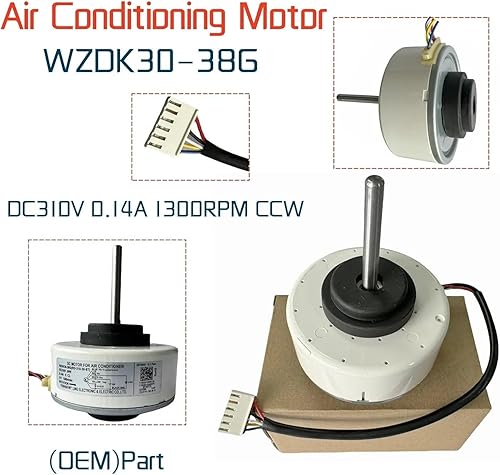 CBTZQIXJ Moteur de climatisation WZDK30-38G RD-310-30-8T, Moteur de Ventilateur sans balais à Courant continu, Moteur de climatiseur à onduleur 30 W, Moteur à Courant continu - Nail Gallerys