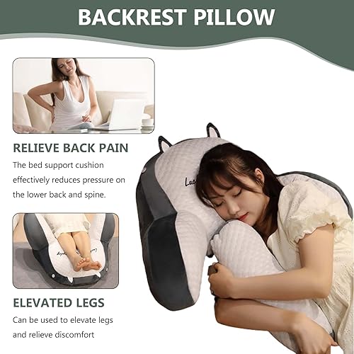 GYCS Coussin De Lecture Gros Coussin Dorsal Dossier Canapé Coussin De Dos avec Accoudoirs Oreiller Lecture Lit Adulte avec Soutien du Cou/Bras pour Support Lombaire Au Lit,Dinosaur,70 * 50cm - Nail Gallerys