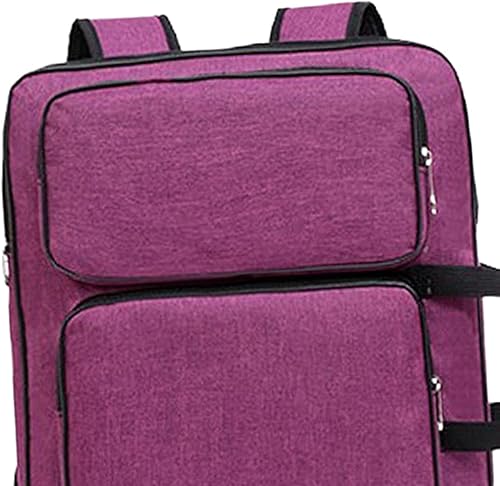 Harilla Art Portfolio Case for Drawing Tote Bag Drawing Board Bag Sketch Bag Artistes Sac à Dos pour Sketchbook Peinture Mix Tray Projects, Violet - Nail Gallerys