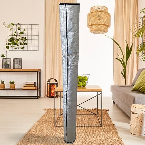 Isolation de tuyau de climatisation toutes saisons - Matériau triple couche (aluminium + + Oxford) - Pour tuyaux de 12,7 à 15,24 cm - Absorption maximale de la chaleur - Convient pour l'été - Nail Gallerys