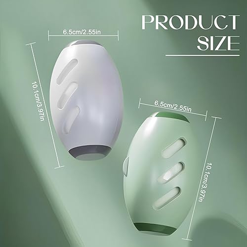 2 Pcs Rouleau de Peluche Réutilisable, Rouleau Adhésif Lavable pour Poils d'animaux & Vêtements, Boule Anti-Peluche Super Adhésive, Nettoyeur Portable pour Textiles (Vert + Blanc) - Nail Gallerys