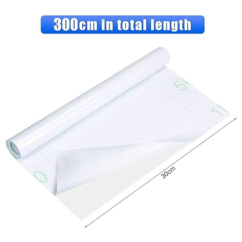 O-Kinee Transparent Film Adhesif,Papier Peint Autocollant,40x 300cm Transparent Résistant à l'Huile Étanche, pour Meuble - Nail Gallerys