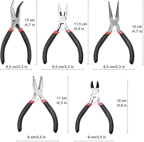 Pinces à bijoux 5 pièces coupe-fil pour la fabrication de bijoux artisanat bricolage - Nail Gallerys