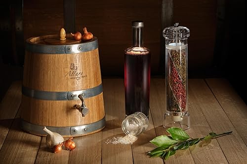 Tonnellerie Allary Vinaigrier en chêne (3L-6L-10L) Artisanat de la Vinaigre maison authentique (6 Litres) - Nail Gallerys