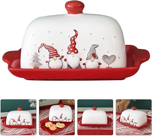 Zerodeko De Noel Noel Pour Noël Pot à Beurre En Assiette à Beurre Plateau à Beurre Support à Fromage Pour De Cuisine De Noël - Nail Gallerys