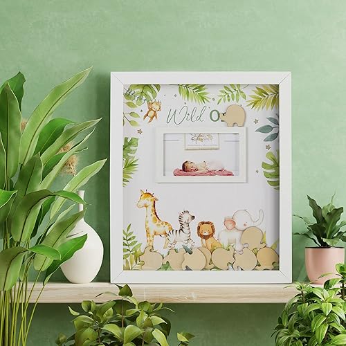 Kate Aspen Livre d'or pour décoration d'animaux de la jungle et décoration de chambre d'enfant, fête prénatale, taille unique, livre d'or alternatif - Nail Gallerys