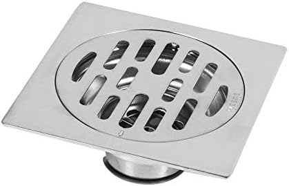 Siphon de sol avec couvercle amovible, évier de douche de douche en acier inoxydable carré de 100 * 100 mm(# 3) - Nail Gallerys