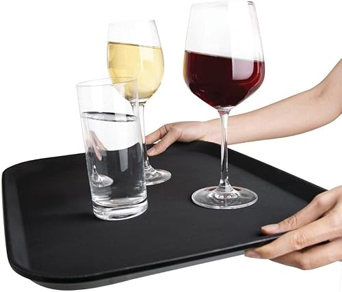 Olympia Plateau antidérapant en plastique Olympia Kristallon rectangulaire 356 x 457mm, Noir, 20(H) x 457(L) x 356(P) mm, Plastique, C559 - Nail Gallerys