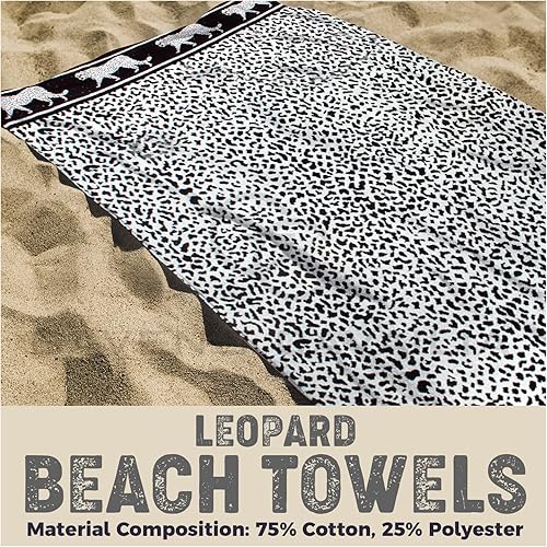 GC GAVENO CAVAILIA Serviette de Plage 500 g/m² – Serviette de Plage Extra Large 100 x 180 – Anti-Sable, séchage Rapide, légère, Serviette de Yoga et de Natation - Nail Gallerys